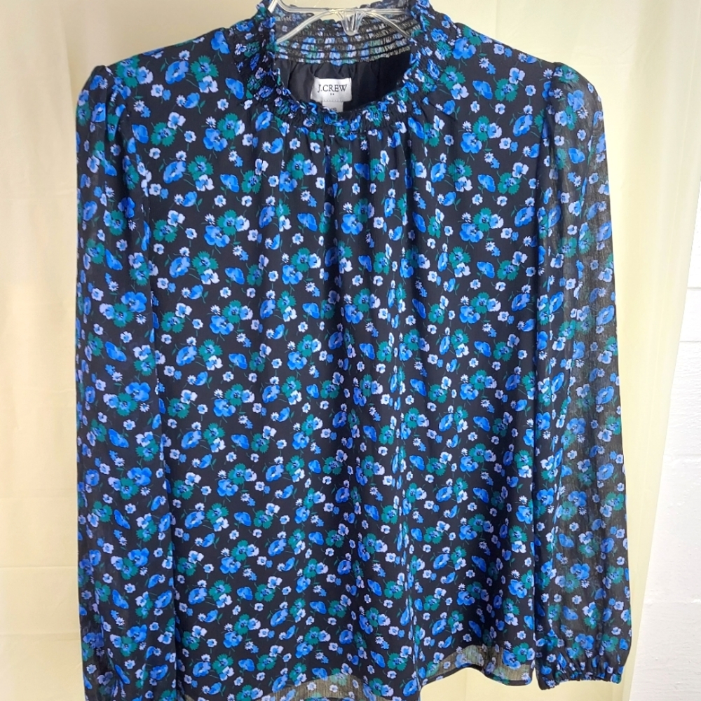 J.Crew Long Sleeve Floral Top Size XS
